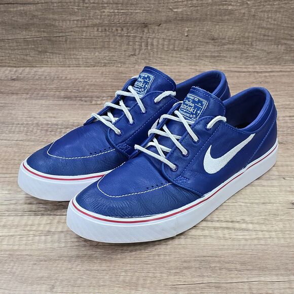 Nike Zoom Stefan Janoski Men's Size 11 Blue Leather Sneakers (559574-981) RARE - Picture 9 of 9